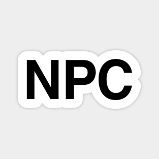 NPC (Black) Sticker